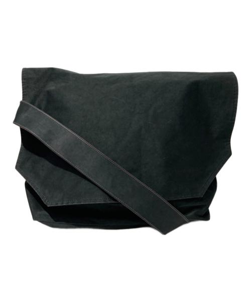 HENDER SCHEME（エンダースキーマ）HENDER SCHEME (エンダースキーマ) flap shoulder big メッセンジャーバッグ ブラックの古着・服飾アイテム