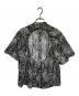 TOGA ARCHIVES (トーガアーカイブス) Print shirt バックオープン総柄シャツ ブラック サイズ:36：9000円