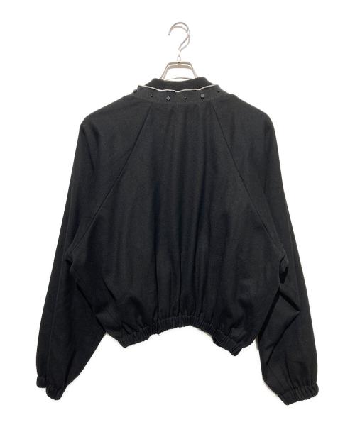 HYEIN SEO（ヘインソ）HYEIN SEO (ヘインソ) フリルジップアップブルゾン ブラック サイズ:3の古着・服飾アイテム