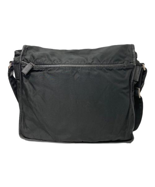 PRADA（プラダ）PRADA (プラダ) ナイロンメッセンジャーバッグ ブラックの古着・服飾アイテム