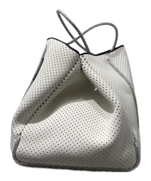 STATE OF ESCAPE（ステイトオブエスケープ）STATE OF ESCAPE (ステイトオブエスケープ) パンチングトートバッグ ホワイトの古着・服飾アイテム