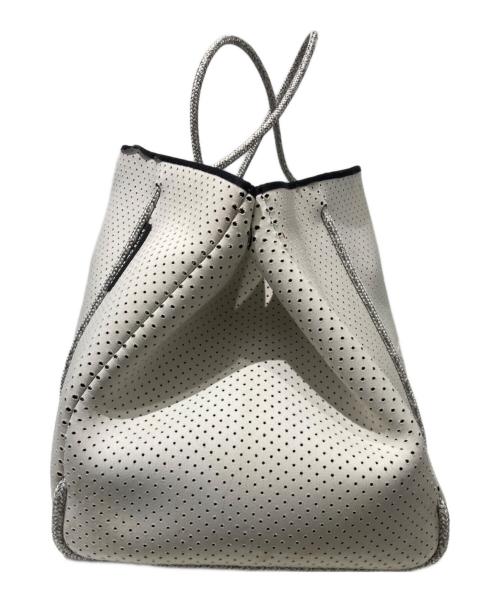 STATE OF ESCAPE（ステイトオブエスケープ）STATE OF ESCAPE (ステイトオブエスケープ) パンチングトートバッグ ホワイトの古着・服飾アイテム