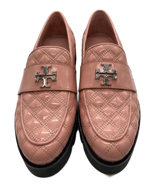 TORY BURCH（トリーバーチ）TORY BURCH (トリーバーチ) ミニ エブリ チャンキーローファー ピンク サイズ:7 1/2の古着・服飾アイテム