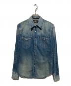 RRLダブルアールエル）の古着「デニムウエスタンシャツ」｜インディゴ