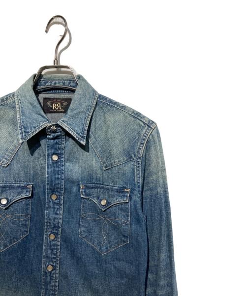 RRL（ダブルアールエル）RRL (ダブルアールエル) デニムウエスタンシャツ インディゴ サイズ:1の古着・服飾アイテム