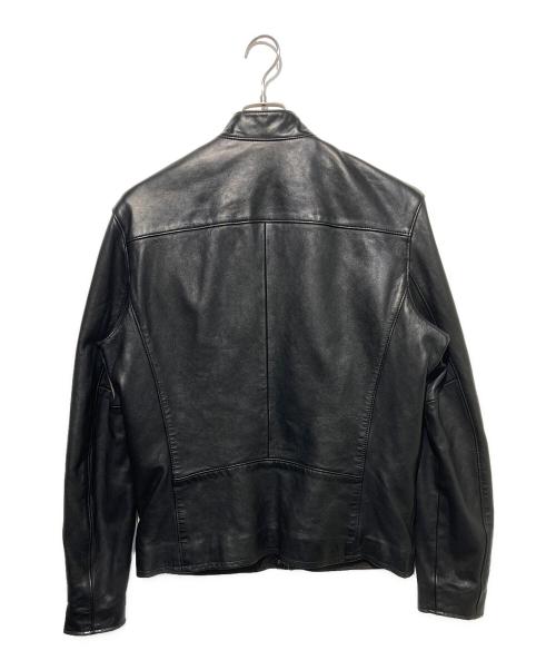 POLO RALPH LAUREN（ポロ・ラルフローレン）POLO RALPH LAUREN (ポロ・ラルフローレン) レザーシングルライダースジャケット ブラック サイズ:Sの古着・服飾アイテム