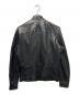 POLO RALPH LAUREN (ポロ・ラルフローレン) レザーシングルライダースジャケット ブラック サイズ:S：36000円