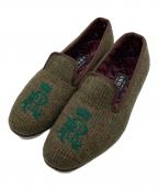 Rugby Ralph Laurenラグビーラルフローレン）の古着「ツイードスリッポン」｜オリーブ