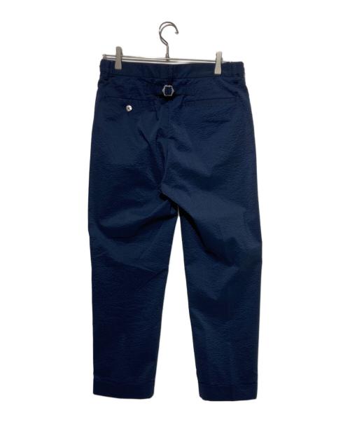 BEAMS PLUS（ビームスプラス）BEAMS PLUS (ビームスプラス) IVY Trousers Ankle Cut COOLMAX (R) Seersucker ネイビー サイズ:Mの古着・服飾アイテム