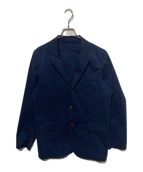 BEAMS PLUS（ビームスプラス）BEAMS PLUS (ビームスプラス) 3B Shirt Jacket COOLMAX (R) Seersucker ネイビー サイズ:Mの古着・服飾アイテム