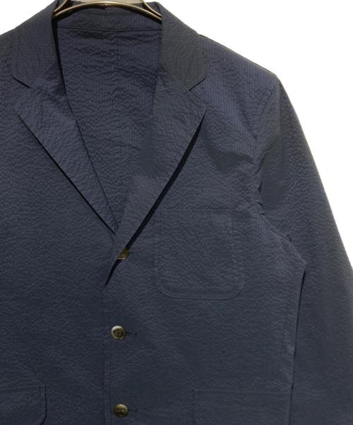 BEAMS PLUS（ビームスプラス）BEAMS PLUS (ビームスプラス) 3B Shirt Jacket COOLMAX (R) Seersucker ネイビー サイズ:Mの古着・服飾アイテム