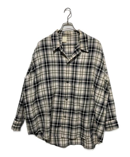 N.HOOLYWOOD（エヌ ハリウッド）N.HOOLYWOOD (エヌ ハリウッド) pieces SHIRT ベージュ サイズ:36の古着・服飾アイテム