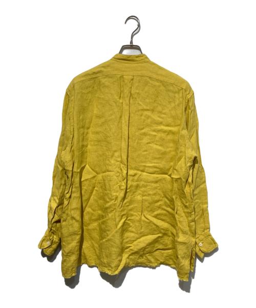 MAATEE&SONS（マーティーアンドサンズ）MAATEE&SONS (マーティーアンドサンズ) LINEN ジョーゼット フリンジSHIRTS イエロー サイズ:1の古着・服飾アイテム