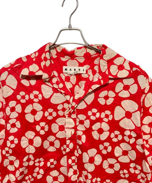MARNI（マルニ）MARNI (マルニ) 花柄シャツ レッド サイズ:46の古着・服飾アイテム