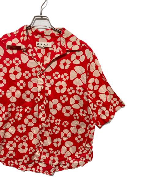 MARNI（マルニ）MARNI (マルニ) 花柄シャツ レッド サイズ:46の古着・服飾アイテム