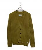Maison Margiela 10メゾンマルジェラ 10）の古着「Destroy cable cotton knit cardigan」｜オリーブ