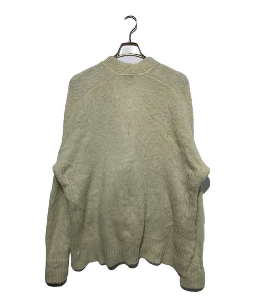 LEMAIRE（ルメール）LEMAIRE (ルメール) alpaca wool blend wrapover giret グリーン サイズ:XSの古着・服飾アイテム