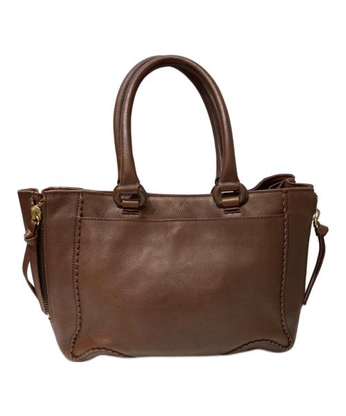 Vivienne Westwood（ヴィヴィアンウエストウッド）Vivienne Westwood (ヴィヴィアンウエストウッド) オーブレザーハンドバッグ ブラウンの古着・服飾アイテム