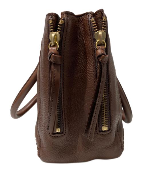 Vivienne Westwood（ヴィヴィアンウエストウッド）Vivienne Westwood (ヴィヴィアンウエストウッド) オーブレザーハンドバッグ ブラウンの古着・服飾アイテム