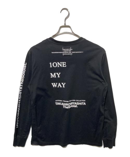 TAKAHIROMIYASHITA TheSoloIst.（タカヒロミヤシタ ザソロイスト）TAKAHIROMIYASHITA TheSoloIst. (タカヒロミヤシタ ザソロイスト) 19AW BOOTLEGSTAFF-T L/S カットソ－ ブラック サイズ:52の古着・服飾アイテム