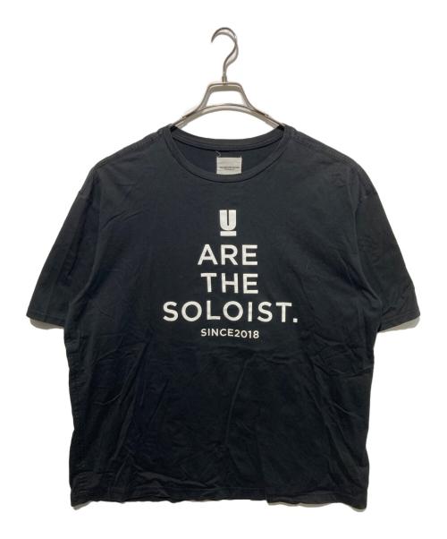TAKAHIROMIYASHITA TheSoloIst.（タカヒロミヤシタ ザソロイスト）TAKAHIROMIYASHITA TheSoloIst. (タカヒロミヤシタ ザソロイスト) UNDERCOVER (アンダーカバー) コラボプリントTシャツ ブラック サイズ:48の古着・服飾アイテム