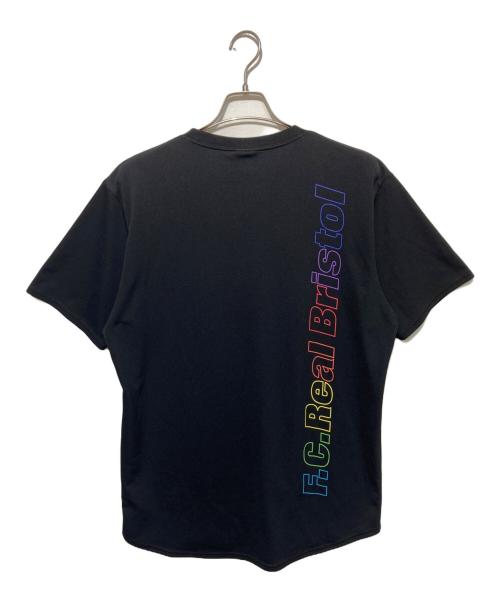 F.C.R.B.（エフシーレアルブリストル）F.C.R.B. (エフシーレアルブリストル) MULTI COLOR LOGO S/S TOP ブラック サイズ:ＸＬの古着・服飾アイテム