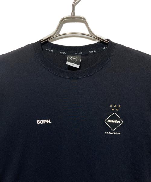 F.C.R.B.（エフシーレアルブリストル）F.C.R.B. (エフシーレアルブリストル) MULTI COLOR LOGO S/S TOP ブラック サイズ:ＸＬの古着・服飾アイテム