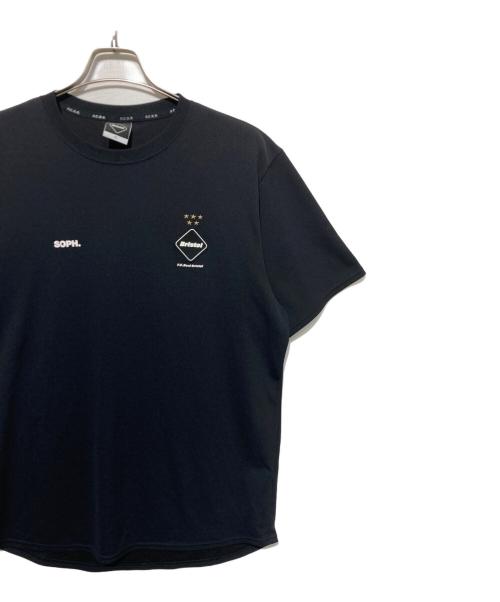 F.C.R.B.（エフシーレアルブリストル）F.C.R.B. (エフシーレアルブリストル) MULTI COLOR LOGO S/S TOP ブラック サイズ:ＸＬの古着・服飾アイテム