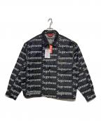 SUPREMEシュプリーム）の古着「25FW Jacquard Logos Denim Trucker Jacket」｜インディゴ