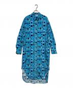 HERALBONYヘラルボニー）の古着「シャツワンピース「青い窓」」｜ブルー