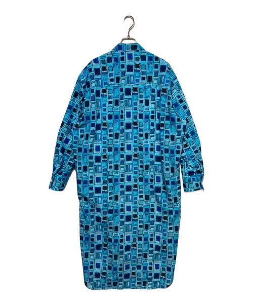 HERALBONY（ヘラルボニー）HERALBONY (ヘラルボニー) シャツワンピース「青い窓」 ブルー サイズ:Fの古着・服飾アイテム