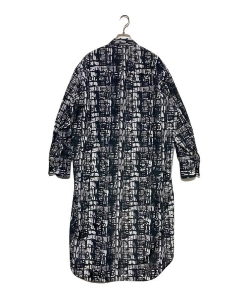 HERALBONY（ヘラルボニー）HERALBONY (ヘラルボニー) シャツワンピース「小川真広」 ホワイト×ブラック サイズ:Fの古着・服飾アイテム