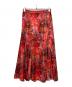 HERALBONY (ヘラルボニー) サテンスカート「りんごのブーケ」 レッド サイズ:S：13000円