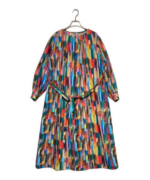HERALBONY（ヘラルボニー）HERALBONY (ヘラルボニー) クルーネックワンピース「Scratch Works Yay!Yay! 2023 AOZORA」 マルチカラー サイズ:Fの古着・服飾アイテム