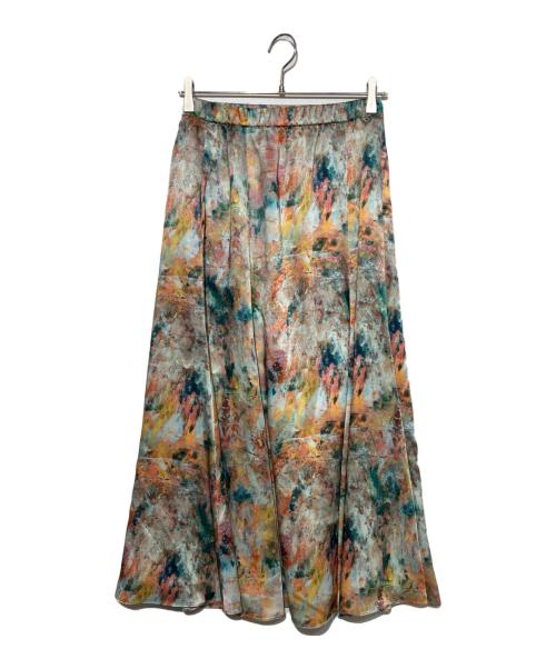 HERALBONY（ヘラルボニー）HERALBONY (ヘラルボニー) サテンスカート「サンバ」 マルチカラー サイズ:Sの古着・服飾アイテム