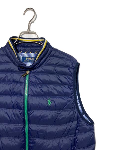 POLO RALPH LAUREN（ポロ・ラルフローレン）POLO RALPH LAUREN (ポロ・ラルフローレン) パッカブルダウンベスト ネイビー サイズ:Sの古着・服飾アイテム