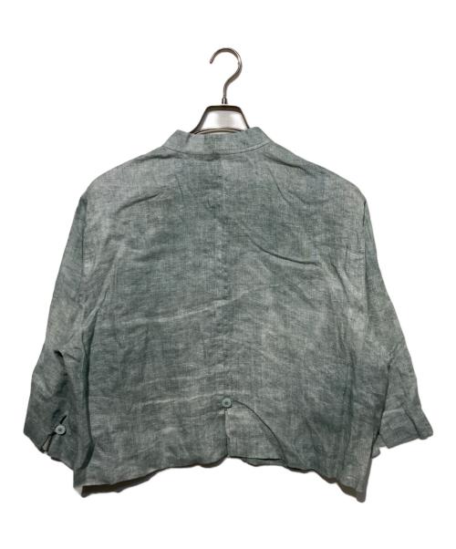 GIORGIO ARMANI（ジョルジョアルマーニ）GIORGIO ARMANI (ジョルジョアルマーニ) リネンジャケット ブルー サイズ:48の古着・服飾アイテム