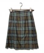 O'NEIL OF DUBLINオニールオブダブリン）の古着「ラップスカート」｜グリーン