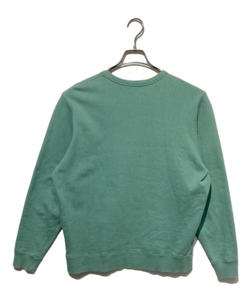 maison kitsune（メゾンキツネ）MAISON KITSUNE (メゾンキツネ) プリントスウェット グリーン サイズ:Sの古着・服飾アイテム