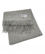 JOHNSTONS OF ELGINジョンストンズオブエルガン）の古着「カシミヤストール」｜グレー