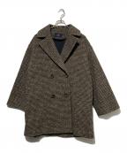 SHIPS Colorsシップス カラーズ）の古着「スライバー ボンディング ピーコート」｜ブラウン