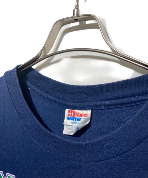 Hanes（ヘインズ）Hanes (ヘインズ) 90'sプリント半袖Tシャツ ネイビー サイズ:Lの古着・服飾アイテム