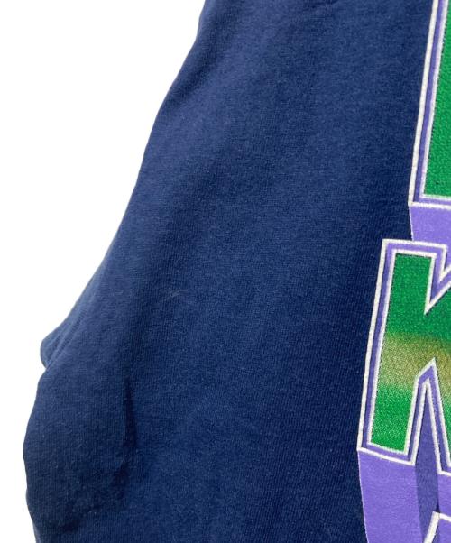 Hanes（ヘインズ）Hanes (ヘインズ) 90'sプリント半袖Tシャツ ネイビー サイズ:Lの古着・服飾アイテム