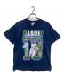Hanes（ヘインズ）の古着「90'sプリント半袖Tシャツ」｜ネイビー