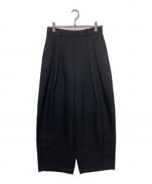 Curensology（カレンソロジー）の古着「プレーンツータックパンツ」｜ブラック