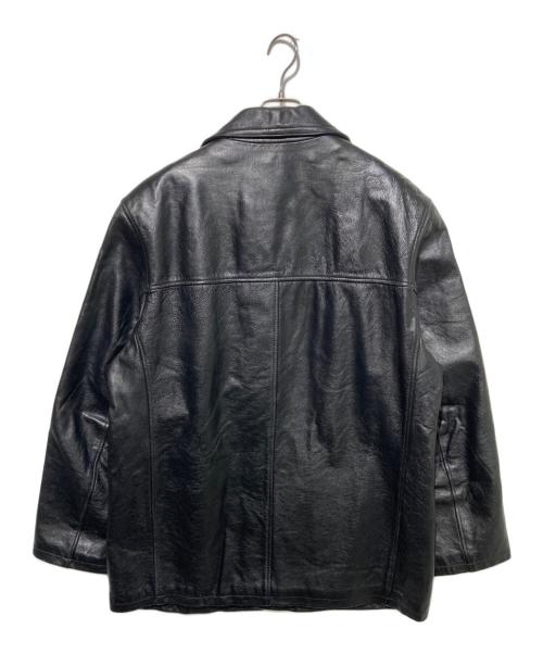 JIM&MARYLOU（ジムアンドメアリールー）JIM&MARYLOU (ジムアンドメアリールー) レザーカーコート ブラック サイズ:Lの古着・服飾アイテム