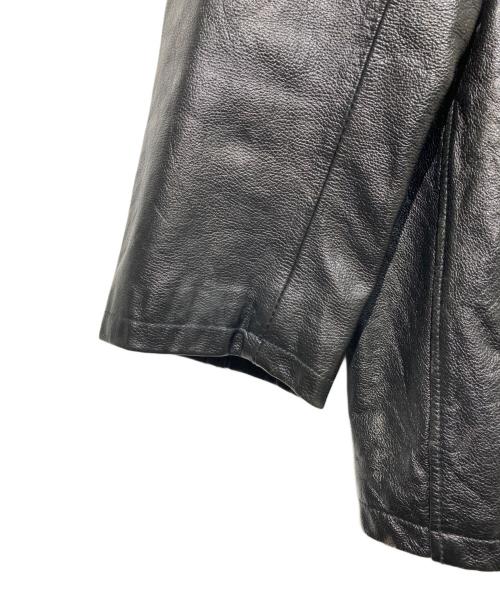JIM&MARYLOU（ジムアンドメアリールー）JIM&MARYLOU (ジムアンドメアリールー) レザーカーコート ブラック サイズ:Lの古着・服飾アイテム