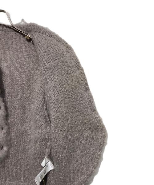 mame kurogouch（マメ）mame kurogouch (マメ) Fur Knitted Cardigan ベージュ サイズ:１の古着・服飾アイテム