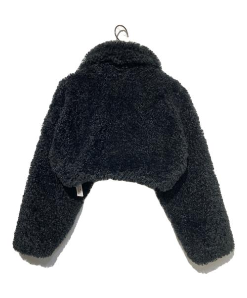 BIOTOP（ビオトープ）BIOTOP (ビオトープ) Cropped fur coat ブラック サイズ:freeの古着・服飾アイテム