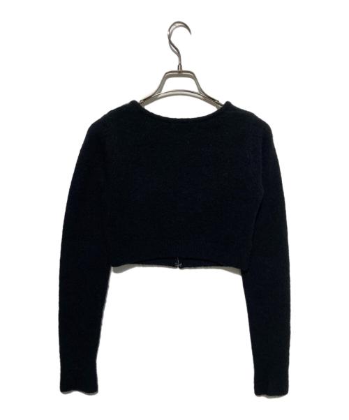 BIOTOP（ビオトープ）BIOTOP (ビオトープ) Cashmere hock cardigan ブラック サイズ:ＦＲＥＥの古着・服飾アイテム
